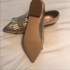 Reposh-size 12m gold glitter shoes.